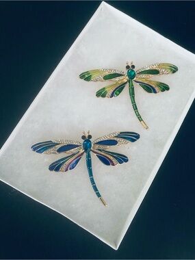 🍏50% OFF/3+...Enamel Dragonfly Brooch